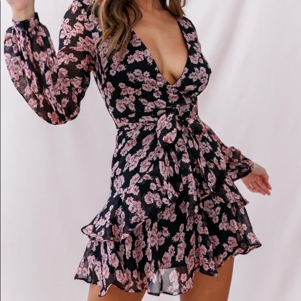 Selfie Leslie Kerry Layered Floral Dress